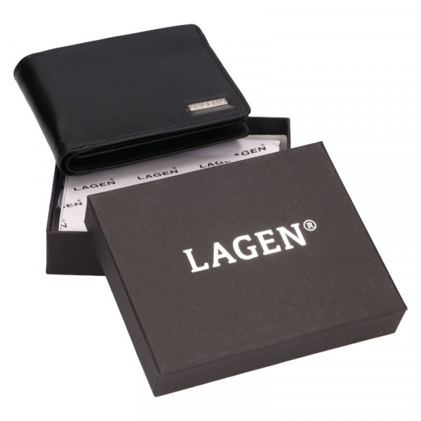 Pánská kožená peněženka Lagen Enzo - černá