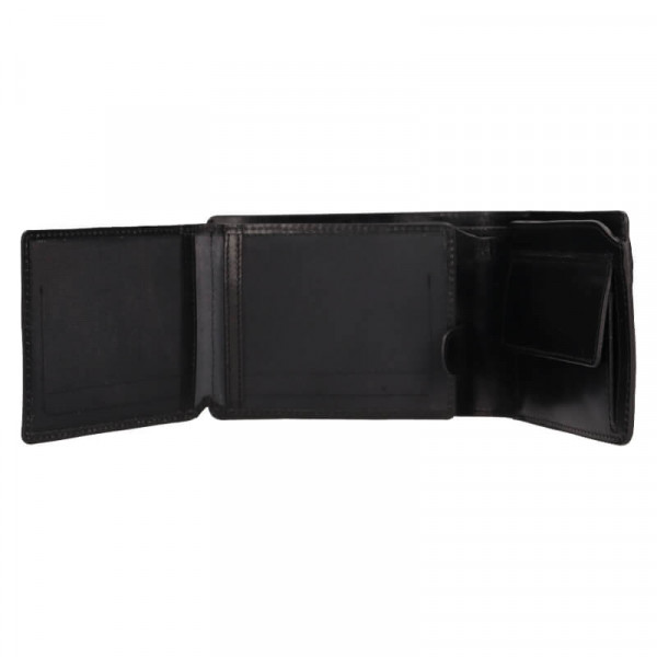 Pánská kožená peněženka Lagen Rémi - černá